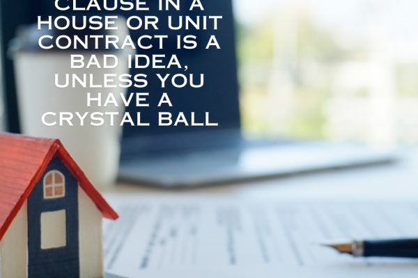 Why Changing Risk Clauses in Property Contracts Is Risky